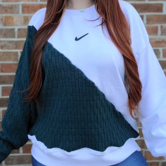 Vintage sweater x crewneck with nike patch - Picture 4 of 5